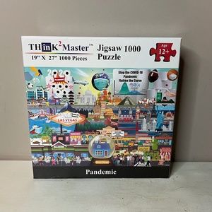 NEW & SEALED Covid-19 Pandemic Jigsaw Puzzle Novelty Toys Games 1000 Pieces